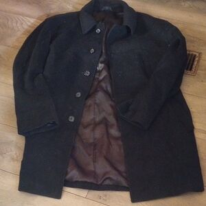 Stafford Men's Black Trench Coat